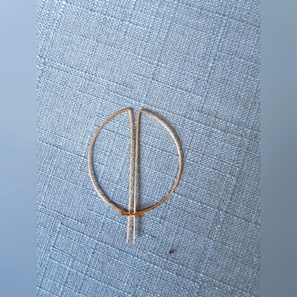 Handmade half circle earrings